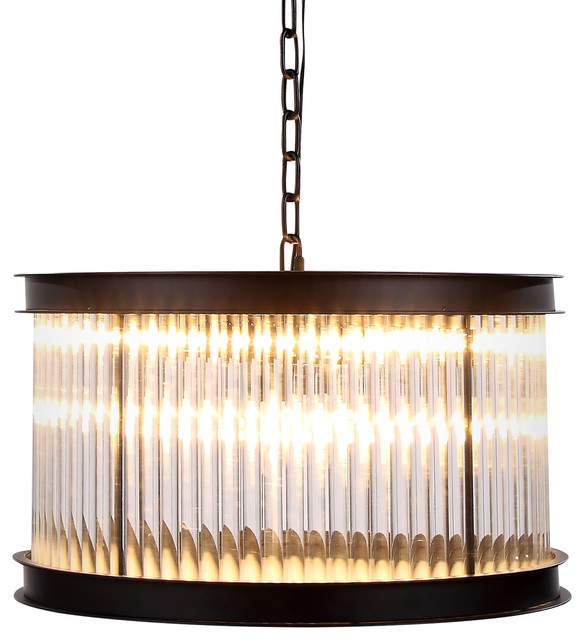 1920s Style Es Rod 6 Light Round Chandelier Transitional 1920s Style Es Rod 6 Light Round Chandelier Transitional Chandeliers By We Got Lites