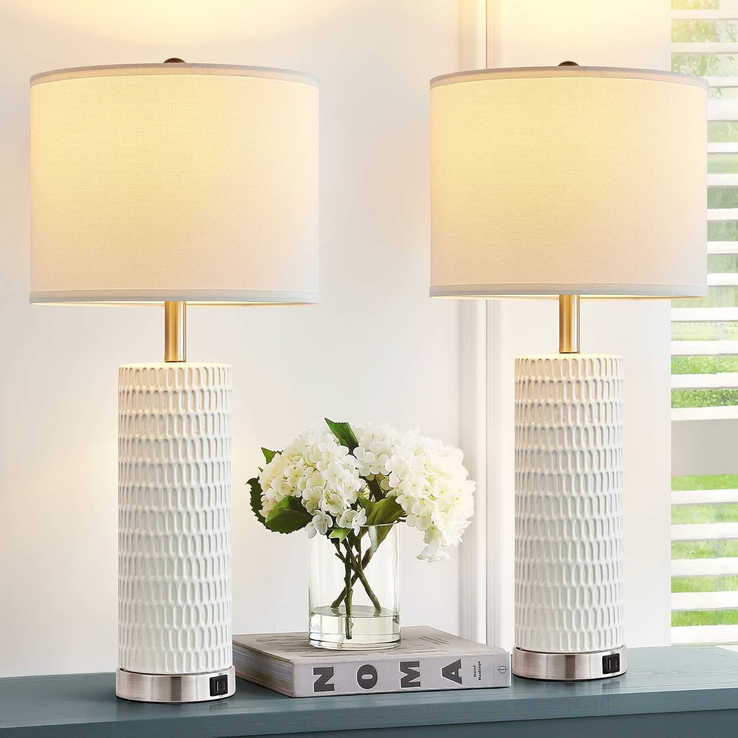 Ceramic Table Lamp Set of 2