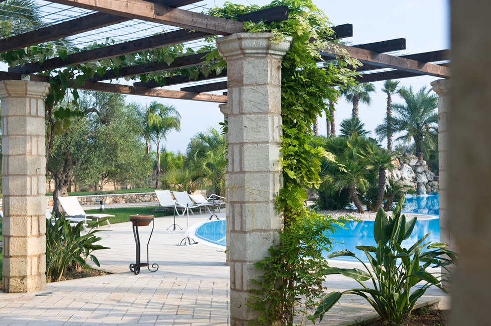 Ispirazione per un portico tropicale