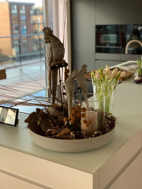 Interior Design eines Penthouses trendy-dagligstue