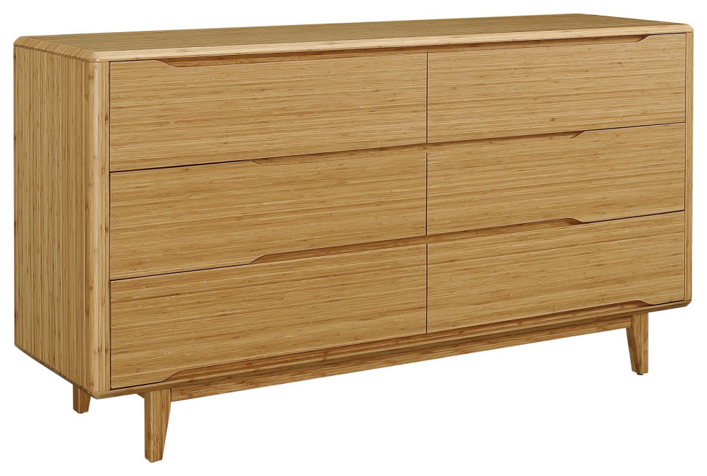 Currant Six Drawer Dresser Midcentury Dressers By Greenington Llc