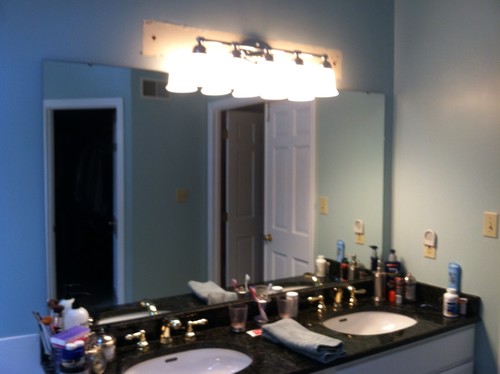 Bathroom lights!