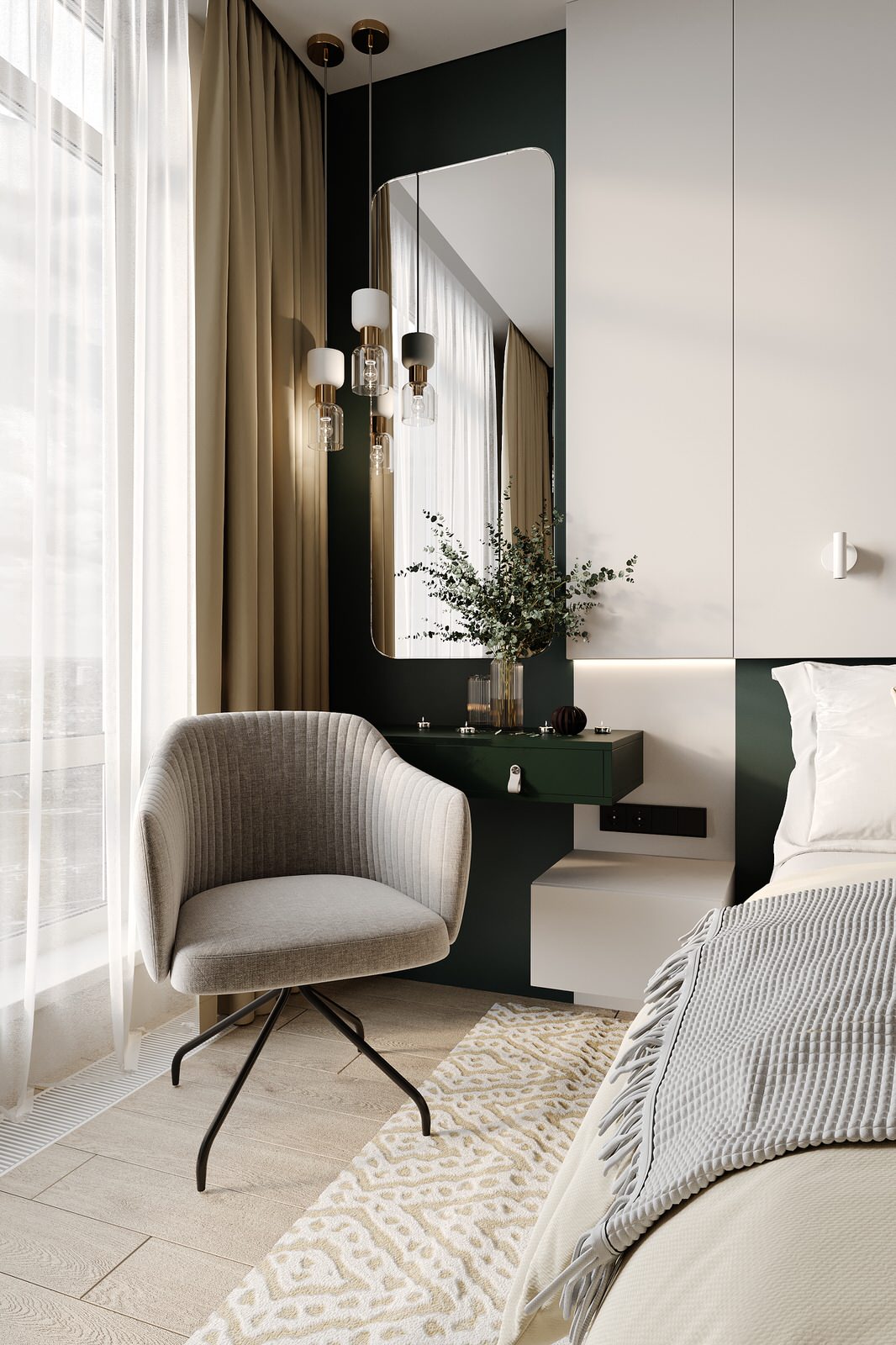 ЖК Голландия. Акцентный зеленый