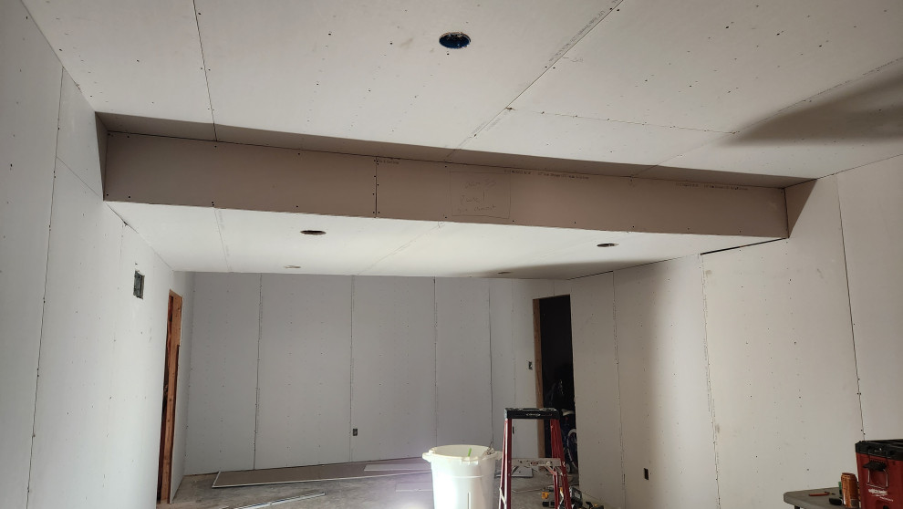 basement frame hang and finish