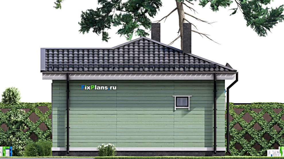 Проект одноэтажного дома 11х8м S36м2 F-15659