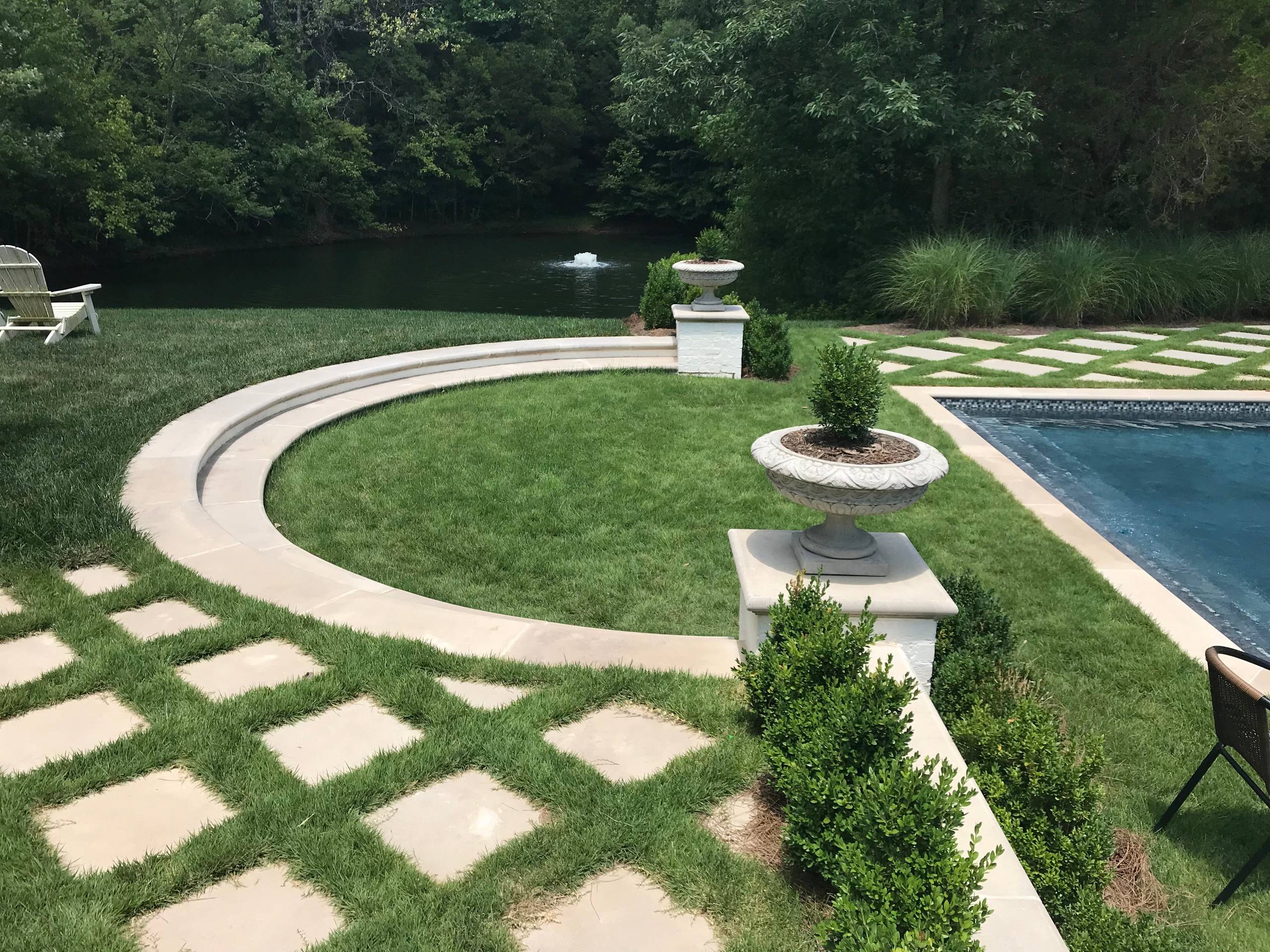 Transitional Garden Pool