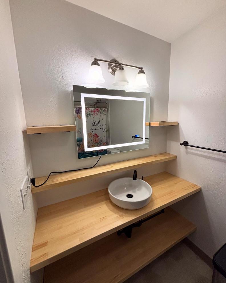 Butcher Block Bathroom
