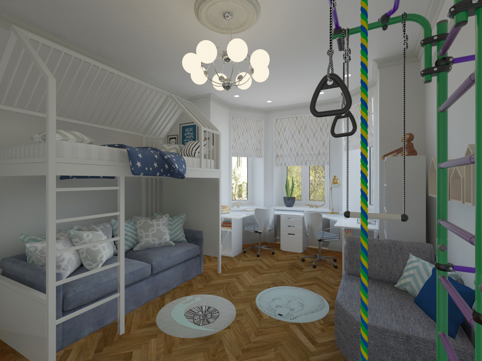 детская комната для двоих