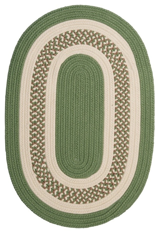 Crescent Rug, Moss Green Contemporary Outdoor Rugs by BisonOffice