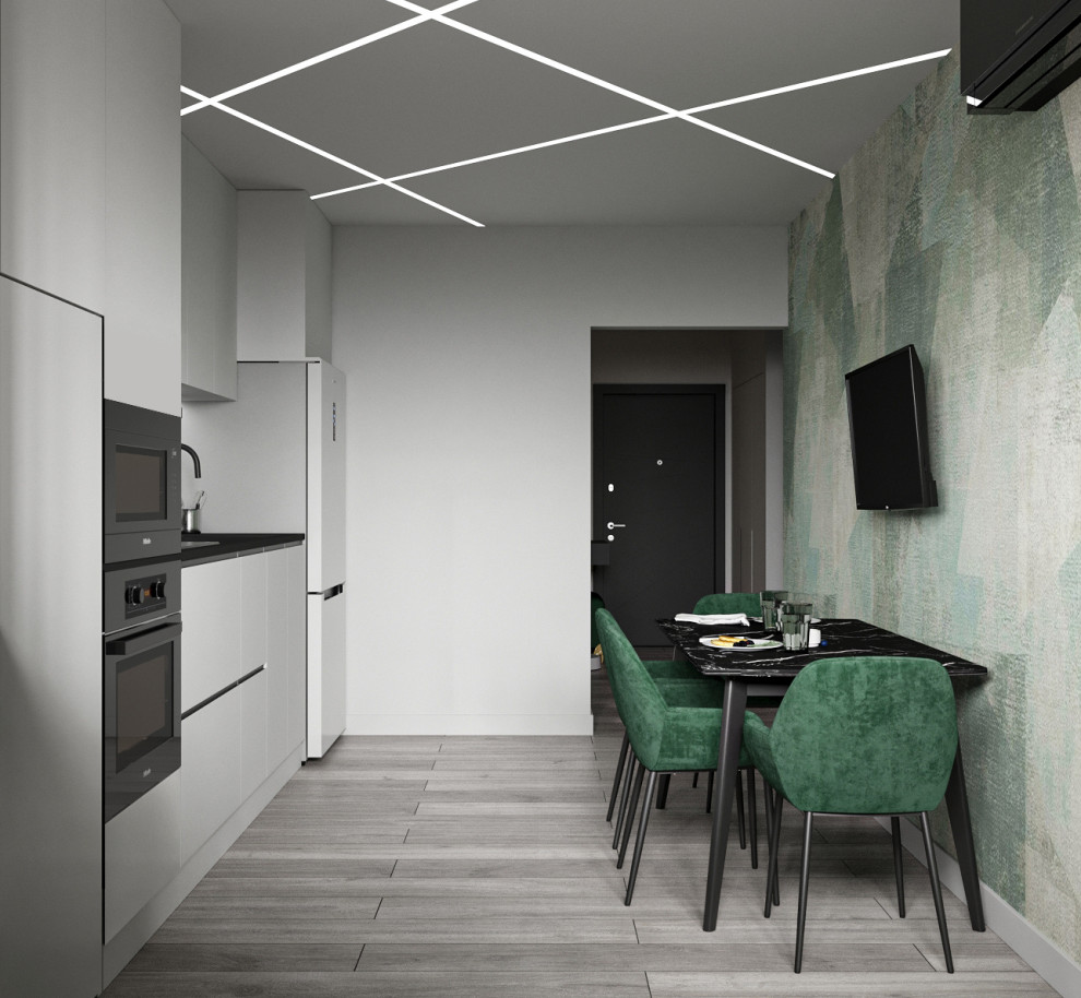 Минималистичная квартира с перетекающими гармоничными пространствами.