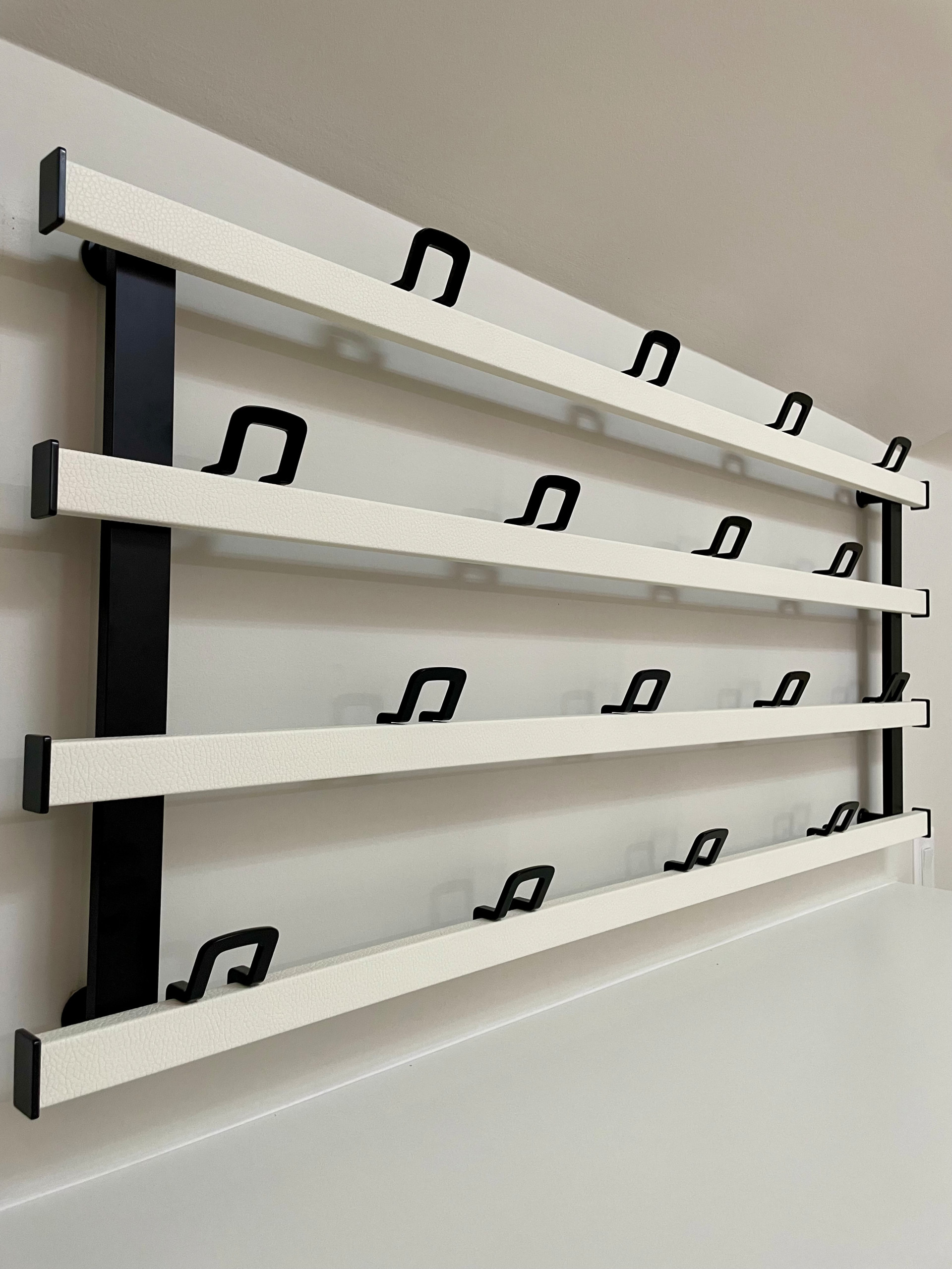 Custom black contemporary hat hooks