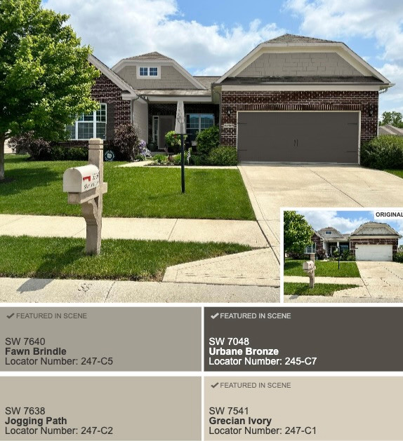 Trim Color to go with Fawn Brindle and Dark Red Brick