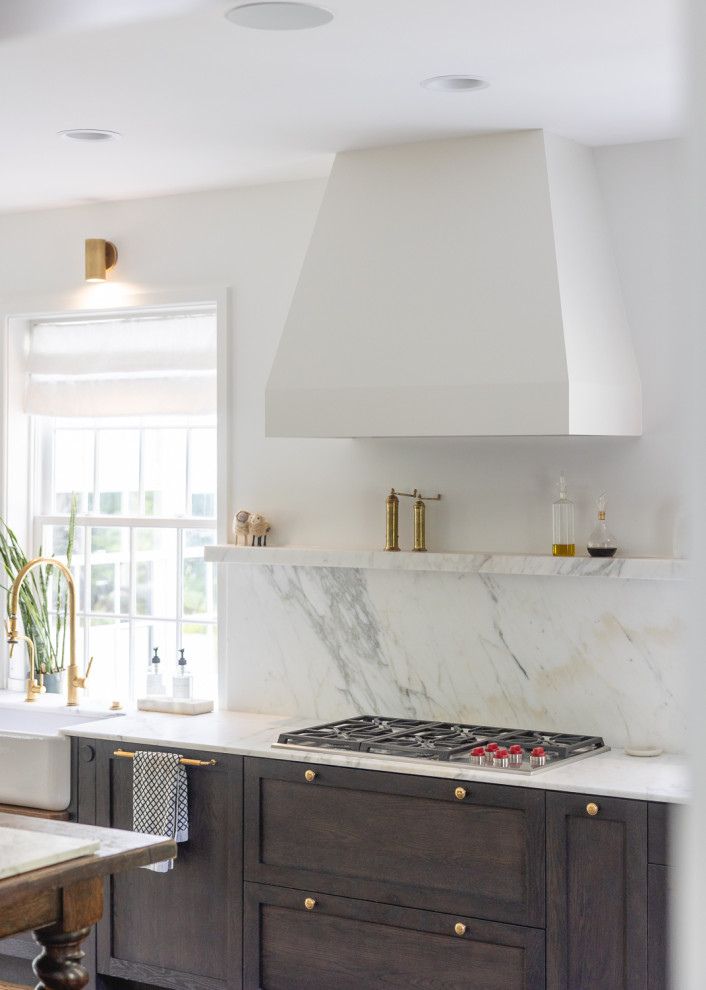 Example of a mountain style kitchen design in Atlanta