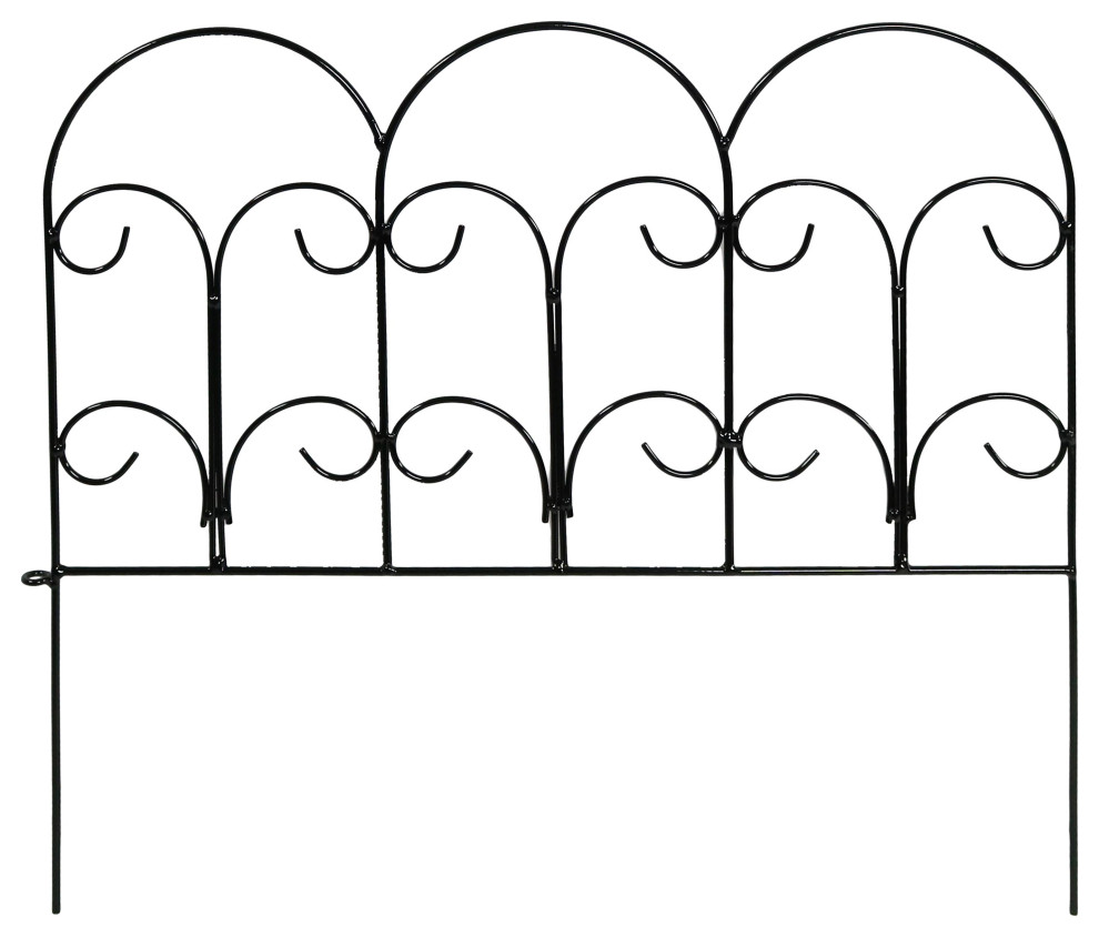 Sunnydaze Set of 5 Victorian Border Fences, 16", 7.5' Overall