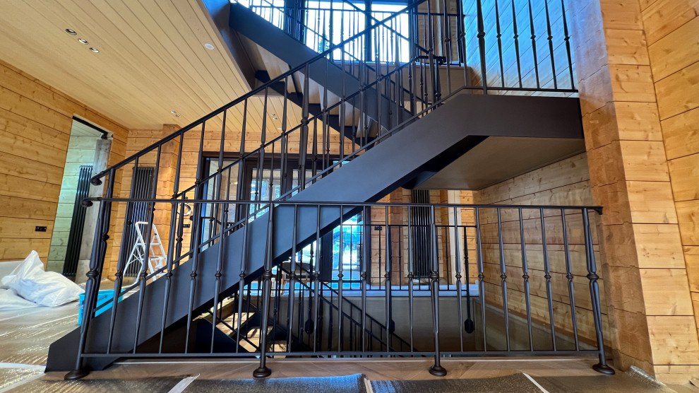 Лестницы с кованым ограждением