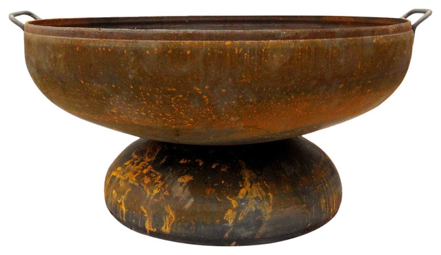 Fire Pit Bowl on Round Base 36"