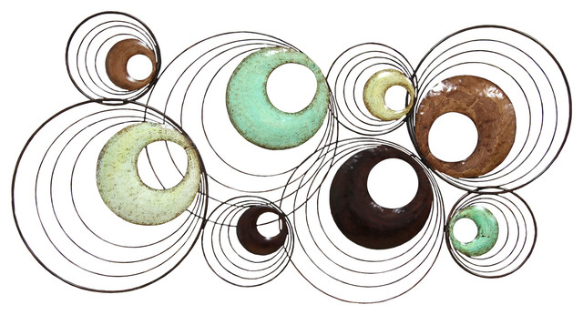 Circle Wall Decor stratton home decor multi circle wall decor - contemporary - metal Circle Wall Decor stratton home decor multi circle wall decor - contemporary - metal