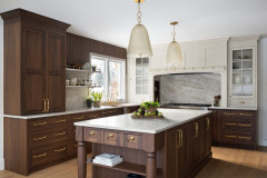 Bold Contrast and English Style Refresh a Dated Kitchen