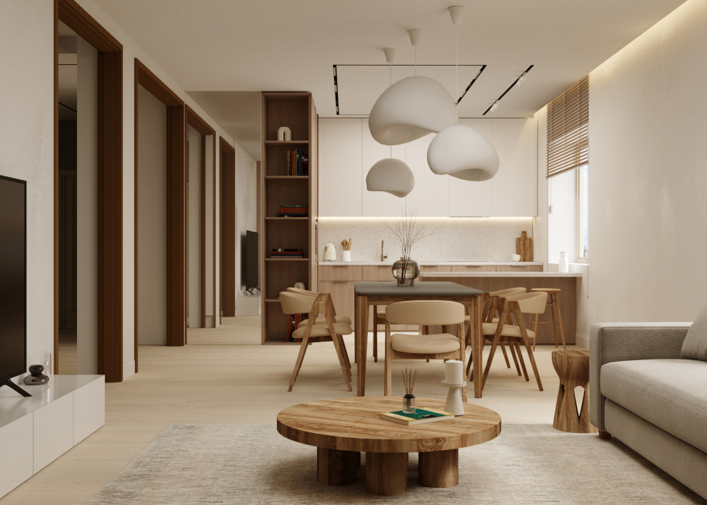 Кухня-гостиная в стиле джапанди