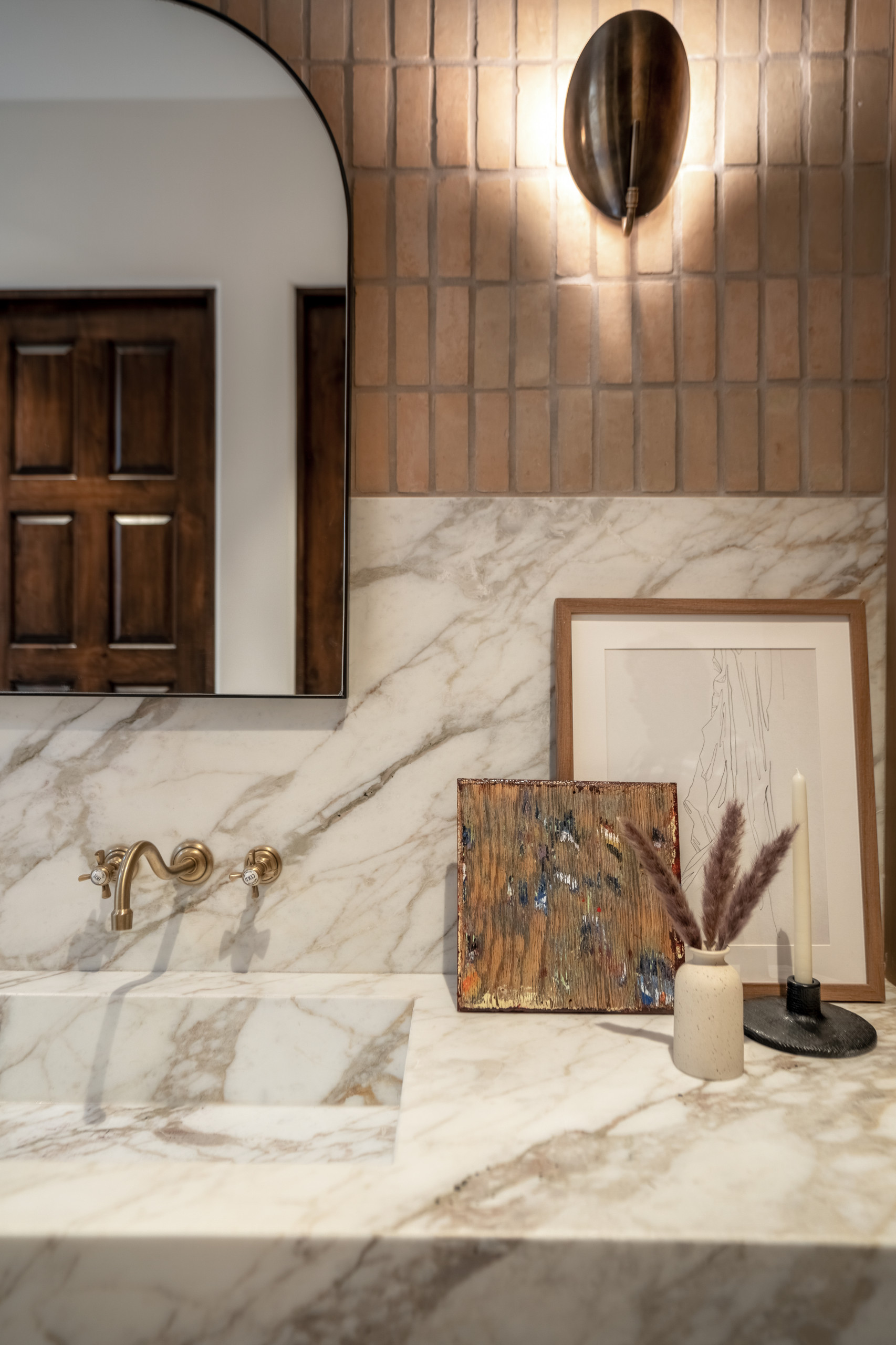Inspiration for a southwestern bathroom remodel in Albuquerque