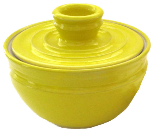 Knock Your Hat In The Creek Yellow Glazed Coffee Filter Storage Jar Knock Your Hat In The Creek Yellow Glazed Coffee Filter Storage Jar