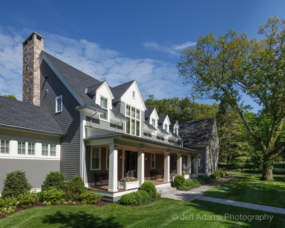 Design ideas for a country exterior in Boston.