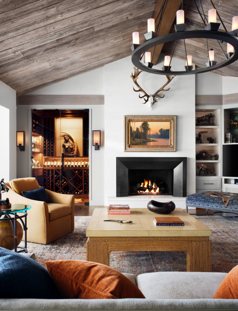 Southwest Ranch Renewel american-southwest-living-room