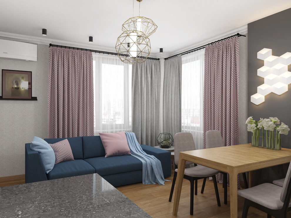 Квартира-студия в скандинавском стиле для молодой девушки