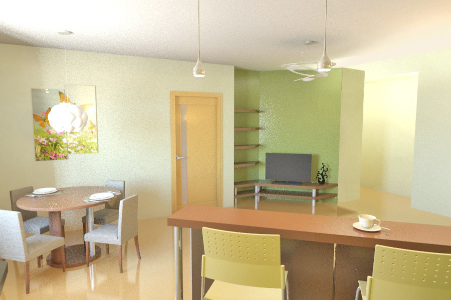 Гостиная "зеленая свежесть"