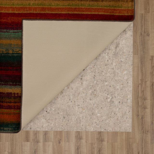 Mohawk New Wave Boho Stripe Multi, 2'x8' Contemporary Area Rugs