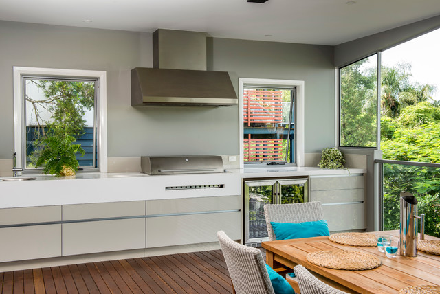 Modern Queenslander contemporary-kitchen