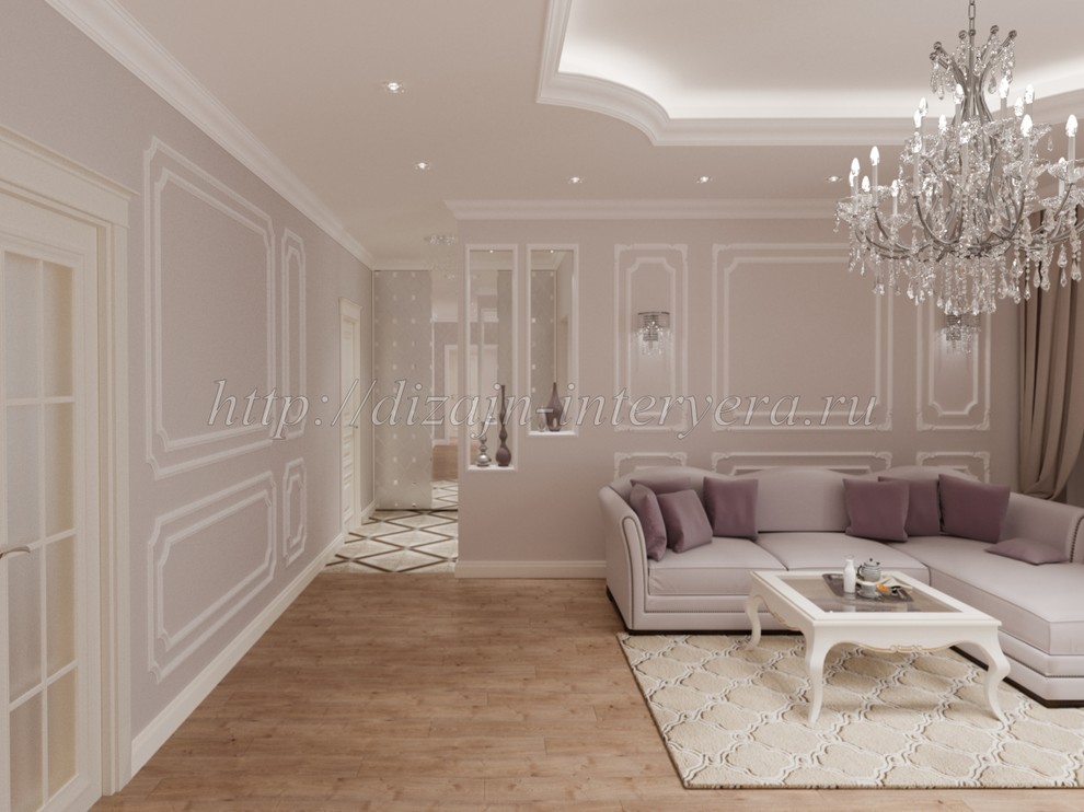 Дизайн проект гостиной