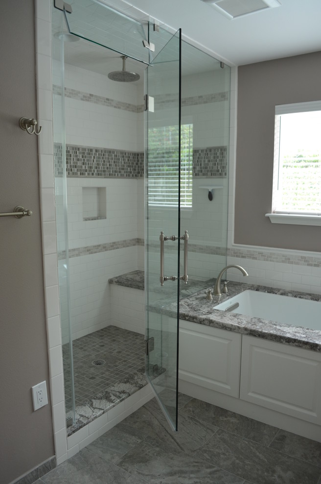 Inspiration for a transitional bathroom in Houston.