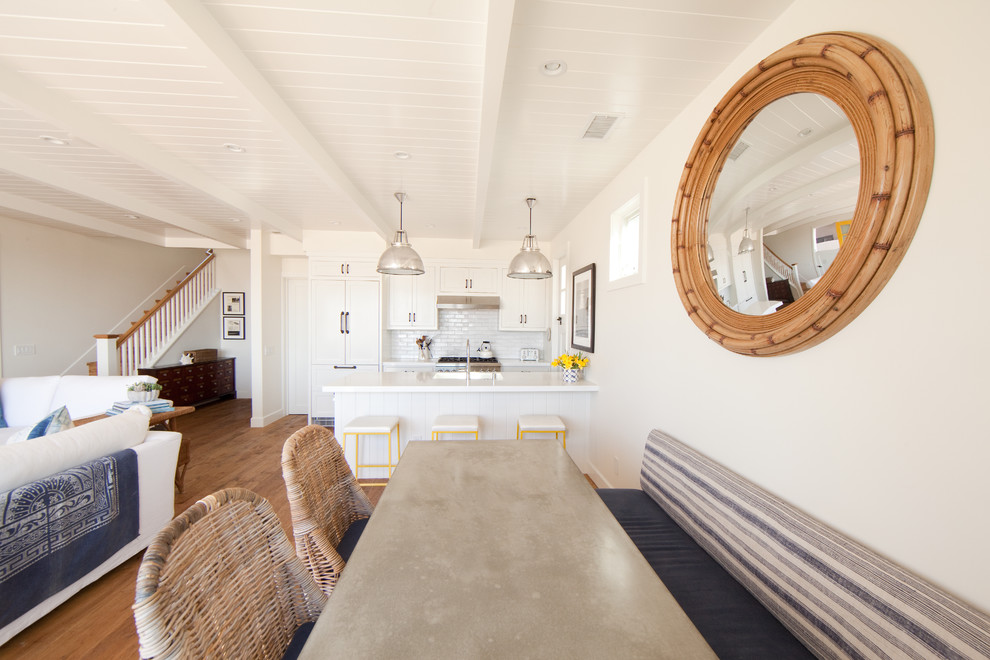Photo of a beach style dining room in Orange County.