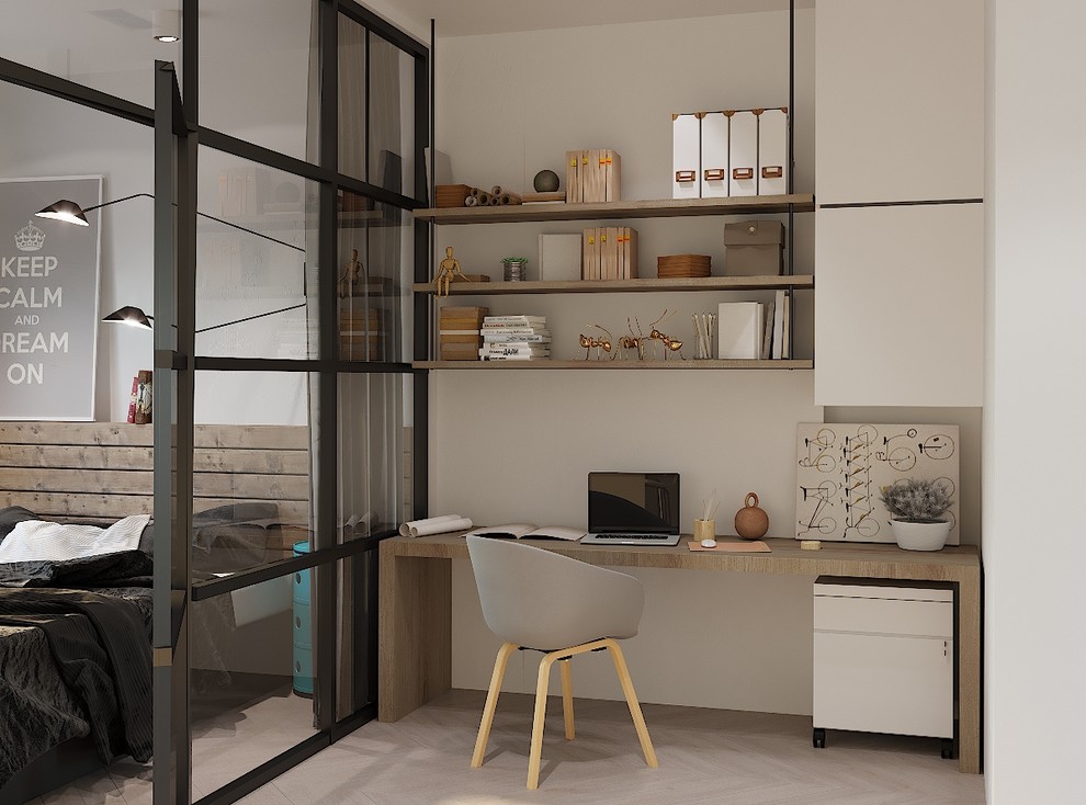 Однокомнатная квартира для студента. Дизайнер Евгения Астахова