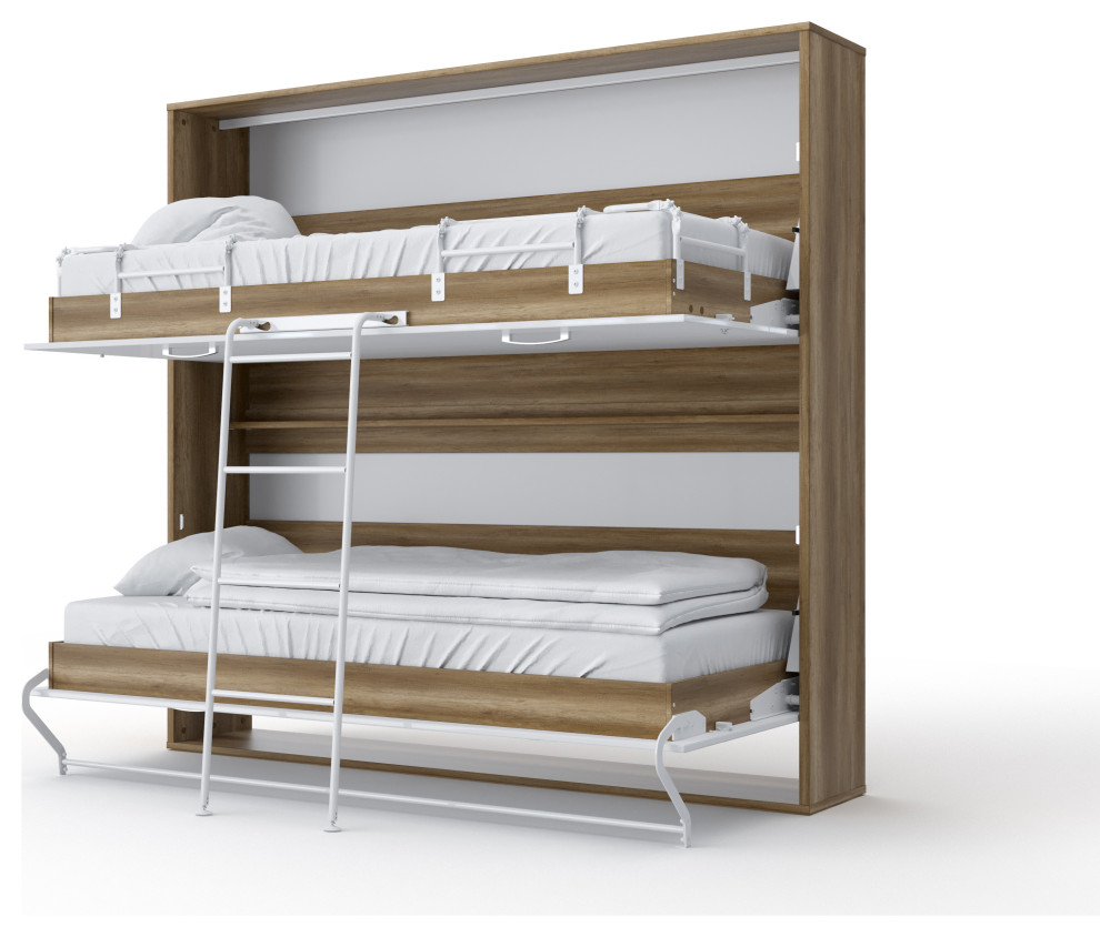 ORTIS Murphy  Bunk Bed, Oak Country/ White