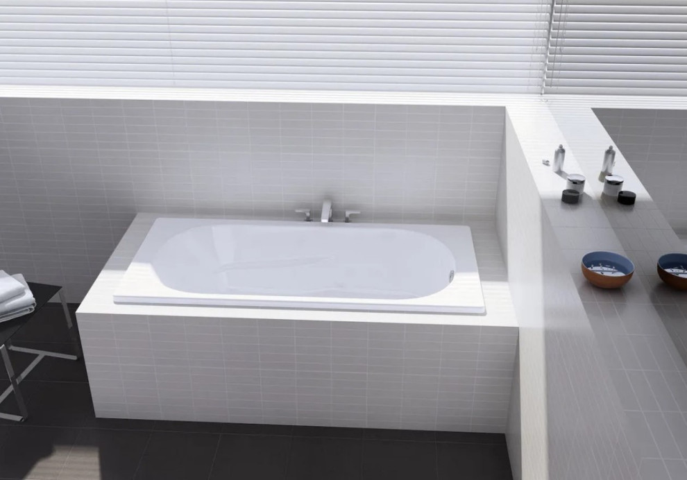 Комплект 4 в1 Serena Simple ванна акриловая 160*70 см, усиленные металлические н