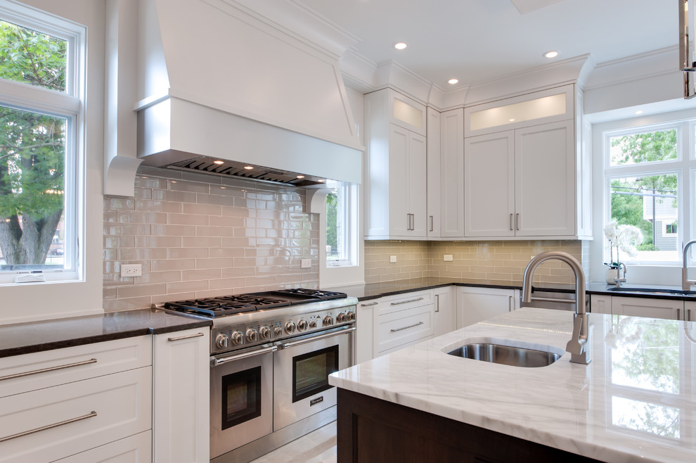 Kitchen - transitional kitchen idea in Chicago