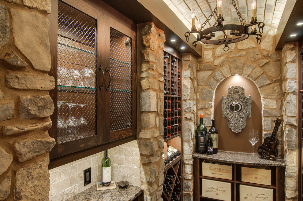 Closet converted into a Custom Wine Cellar