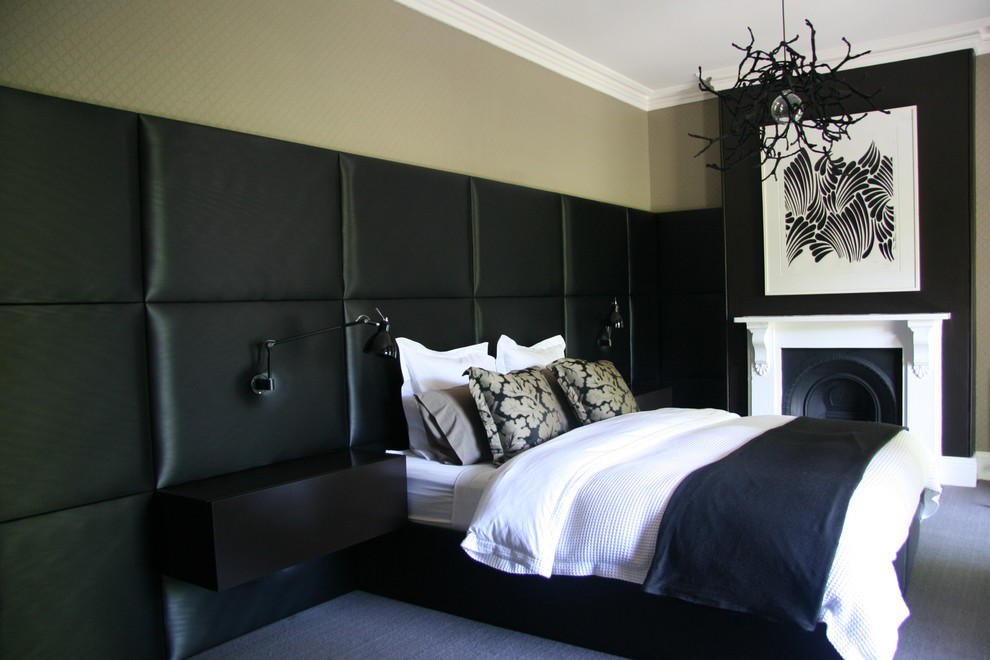 Inspiration for a contemporary bedroom in Sydney.