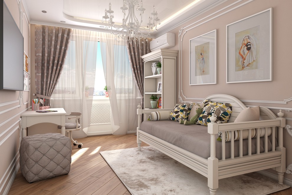 Детская комната в классическом стиле для девочки