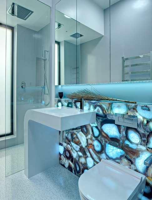 Solid Surface Bathroom moderne-badevaerelse