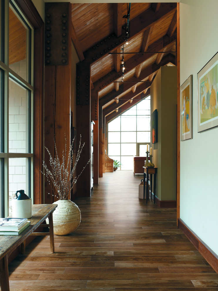 Hallway - rustic hallway idea