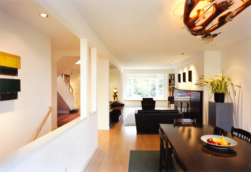 Photo of a contemporary open plan dining in San Francisco.