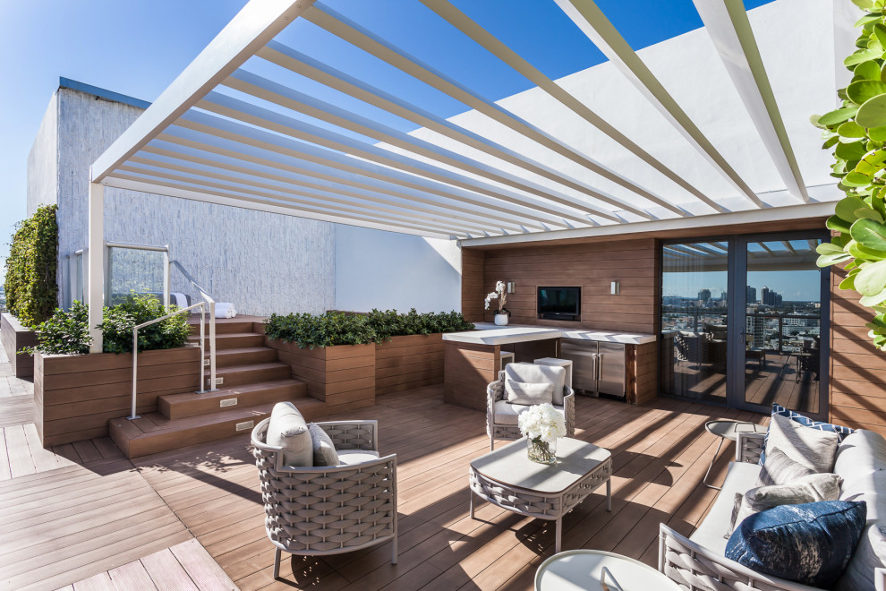 South Beach Penthouse W Roof top - Contemporary - Deck - Miami - by ...