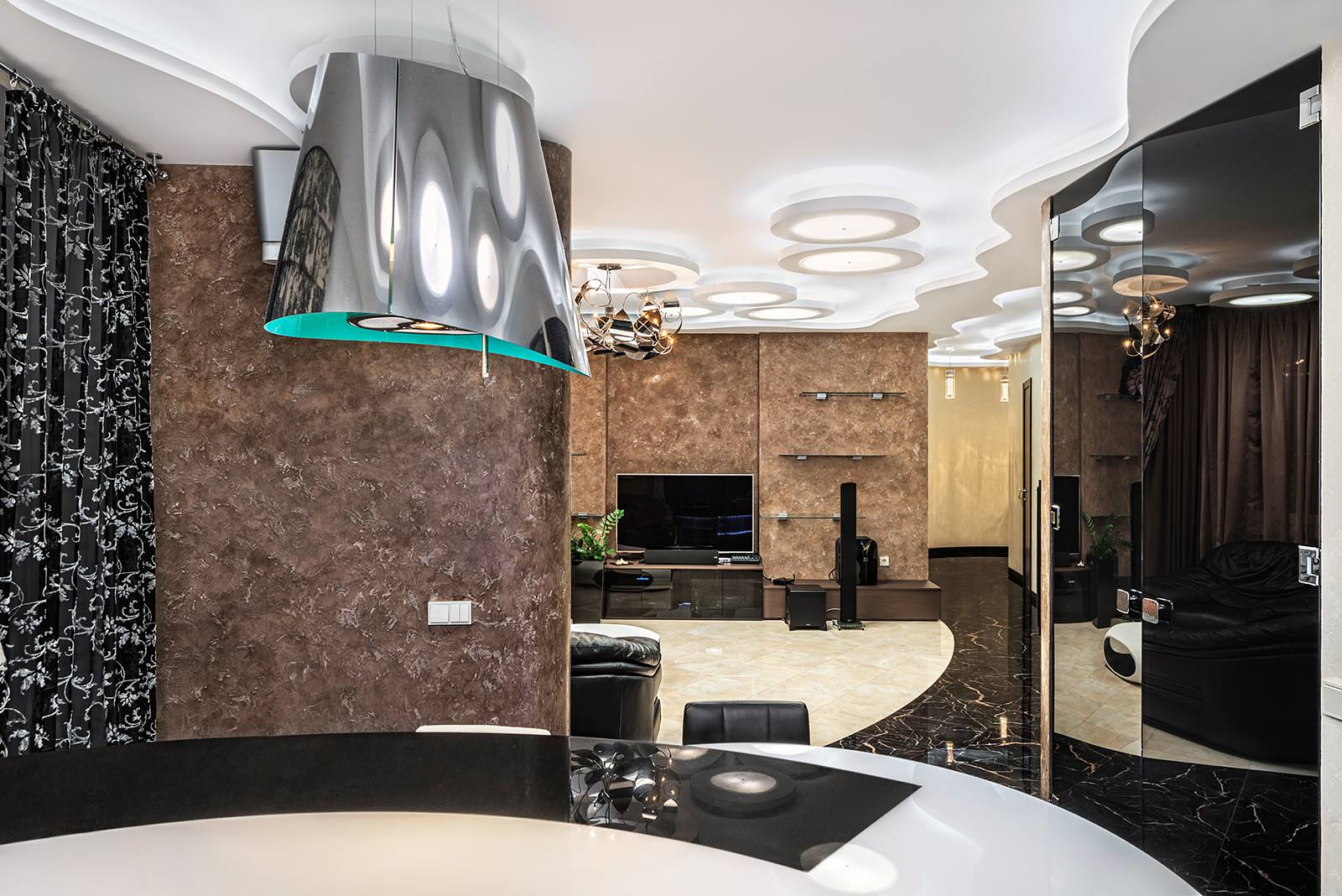 Криволинейный интерьер