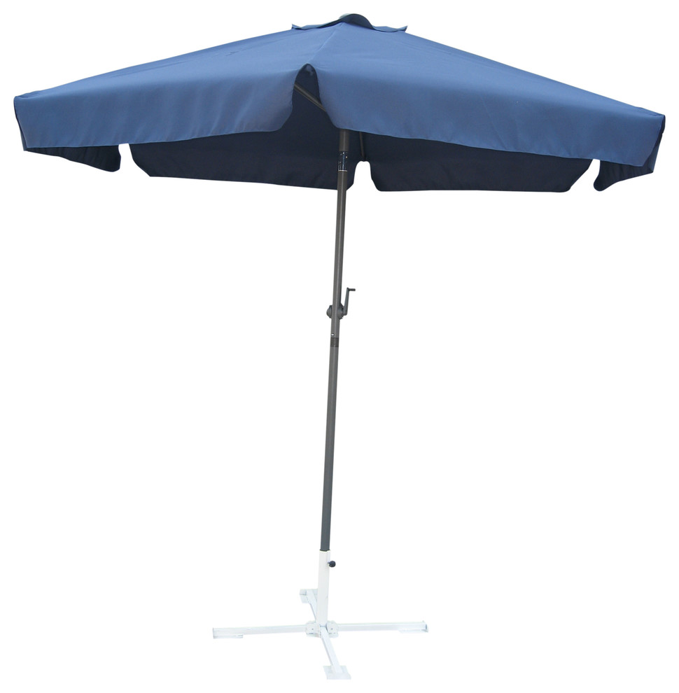Outdoor 8 Foot Aluminum Umbrella,Navy