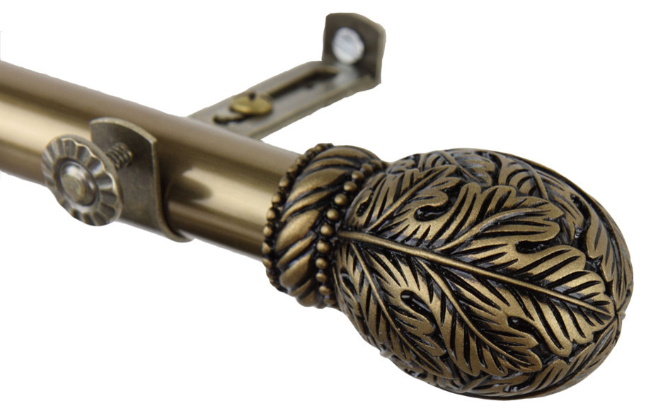Rod Desyne Home Decorative Forest Curtain Rod Antique Gold Craftsman