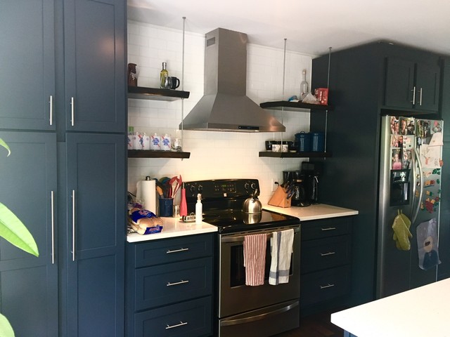 Kraftmaid Midnight Blue Kitchen Transitional Other By Home Depot Dartmouth Crossing Kitchen Design Team