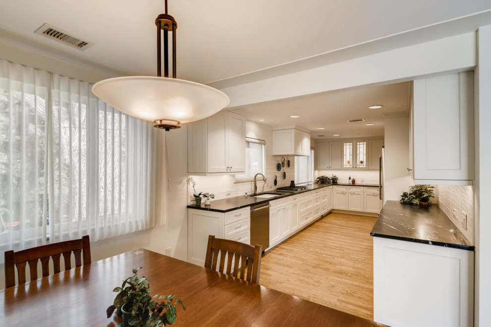 Inspiration for a transitional kitchen remodel in Denver